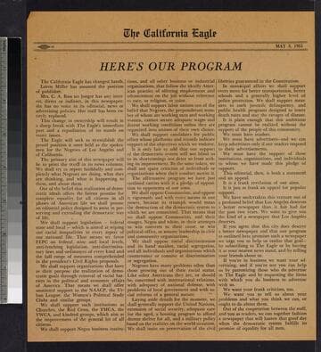 Here's Our Program reprints