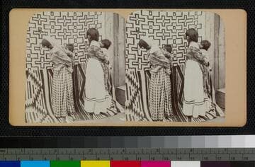 Hualapai Indian women carrying babies