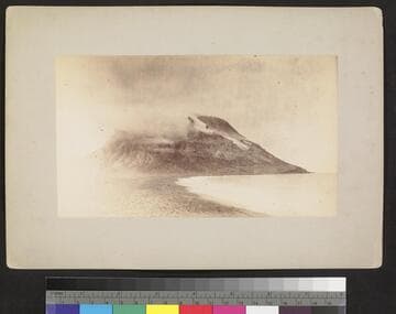 View of small steam jets of the volcano of Bogosloff Island