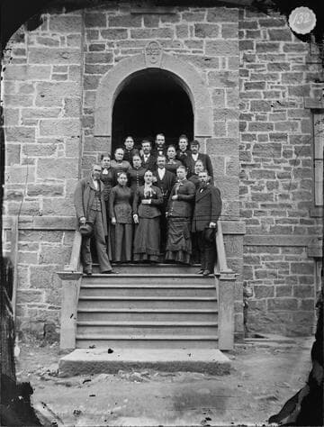 Employees of Industrial Boarding School, Osage Agency, Indian Territory