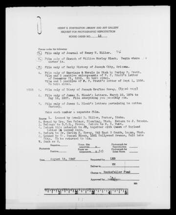 Early History of Joseph City, Arizona, in connection with the Mormon Settlement of the Little Colorado River Valley [microform] : after 1916