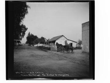 On the road from San Gabriel to Lake Vineyard
