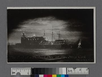 The end of a perfect day at the Ship Café, Venice, Cal