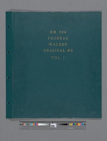 Walden; or, life in the woods, [1854], Vol. 1