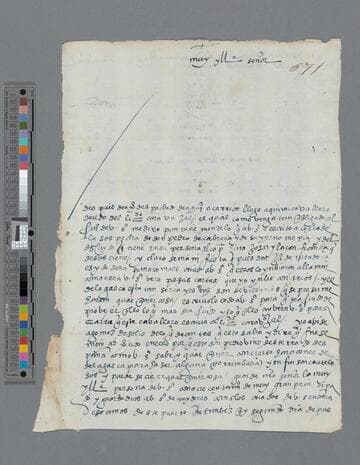 Bartolomé de Villalobos letter to Gonzalo Pizarro