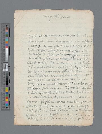 Gerónimo de Villegas letter to Gonzalo Díaz de Pineda