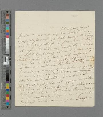 Hannah More. Letter to Dr. Lovell