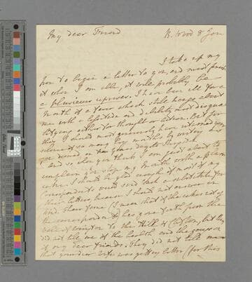 Hannah More. Letter to Rev. Charles Hoare