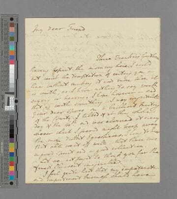 Hannah More. Letter to Mrs. Hoare