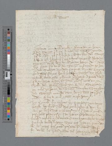 Alonso de Medina letter to Pedro de la Gasca, Bishop