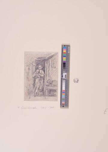 Woman and Child at a Cottage Door