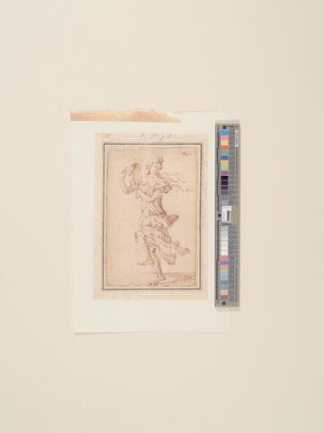 Woman Dancing with Tambourine