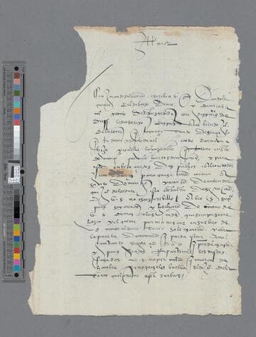 Cristóbal Beltran letter to Gonzalo Pizarro