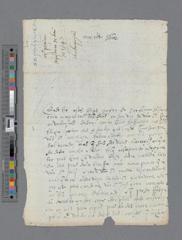 Cristóbal de Mosquera letter to Gonzalo Pizarro