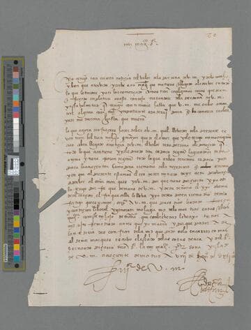 Diego Beltran letter to "Muy Magnifico Señor"