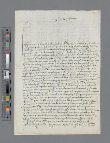 Gonzalo Pizarro letter to Jerónimo de Loaysa, Bishop