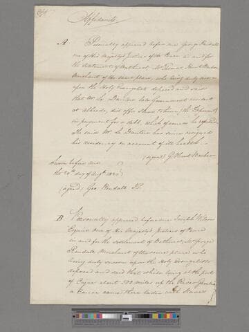 Memorial of British Merchants in the Gambia [about the slave trade]