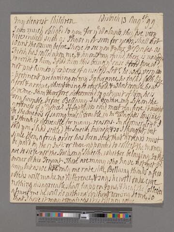 Clarkson, A. (Ward). Letter to Catherine (Buck) Clarkson