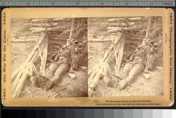 723.Confederate dead on the battlefield