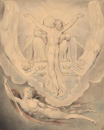 Illustration 3 to Milton's "Paradise Lost": Christ Offers to Redeem Man