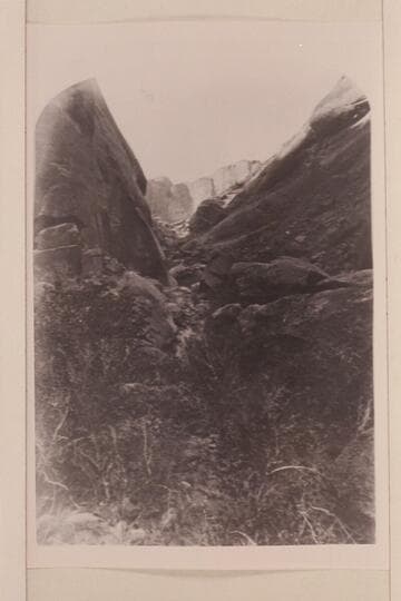 [print from half a stereo] "Views on the Colorado River," Glen Canon Series.  No. 143:  Looking up a Glen