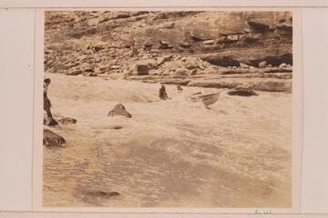 Skiff of the Dusty Dozen fleet in North Canyon Rapid