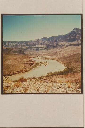 Up the Colorado River from the Moki structure at Mile 71.2. The mouth of Cardenas Creek is lower center