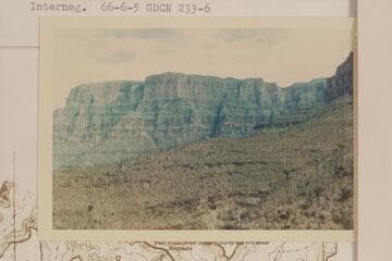 Route of Ervin's climb of 1931 is right of center