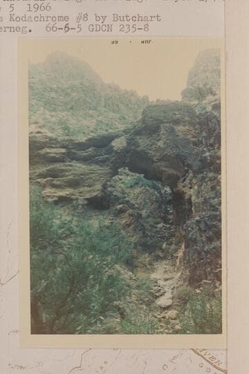 The natural bridge in Bridge Canyon 1/4 mile from river