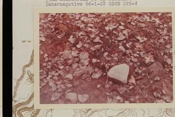 Tiny; cut on rock near turn to upper spring of Diamond Creek