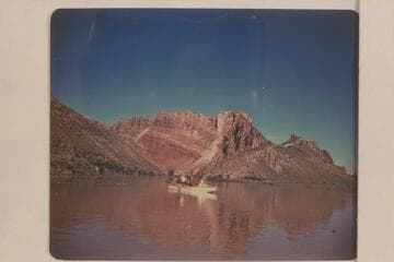 The pilot boat "WEN" entering Flaming Gorge