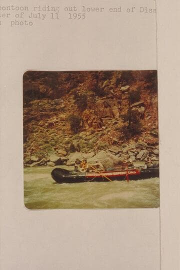 Hatch pontoon riding out lower end of Disaster Rapid