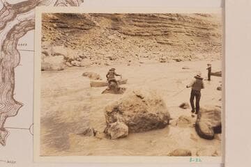 The Dusty Dozen lining a skiff at Soap Creek Rapid