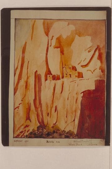 "Betata Kin."  Painting by Ferdinand Bergdorff in Wetherill register