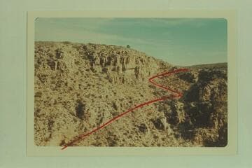 Head of trail into Quartermaster Canyon