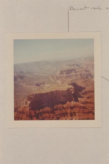 Chuar Butte and the Butte Fault.  Marble Canyon at right [notation on page in ink:  "Recent rock slide; Marble Canyon"]