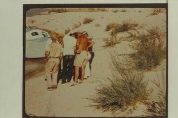 Concentration on River matters.  Sandy Point; Lake Mead.  The Park boat in the background