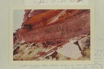 Sign painted on Green River