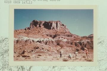 Aleson party in side canyon at mile 147-148, left bank, Glen Canyon