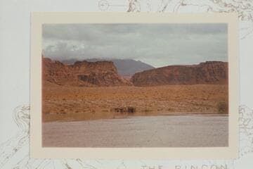 Cabin below mouth of Ticaboo about to be submerged