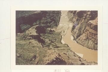 Downstream in Cataract Canyon to side canyon entering from left at Mile 184.1