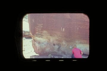 Jody at inscription, Mile 22.75, right bank, S[tillwate]R C[anyo]N