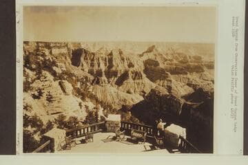 Grand Canyon from Observation Tower of Grand Canyon Lodge