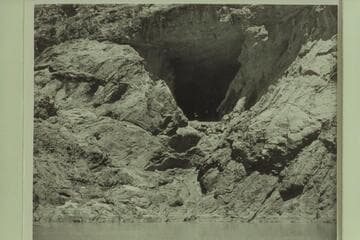 Cave in the Narrows; Mile 135, Grand Canyon