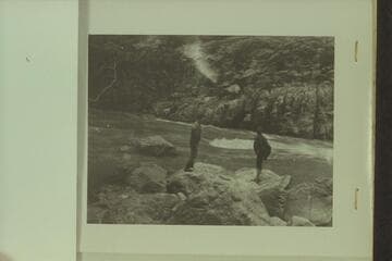 Grand Canyon above Bass Rapid; Ellsworth and Ernest above Bass Rapid