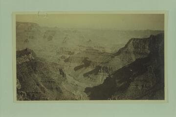 From Grand View into the Grand Canyon.  George Bauwens collection