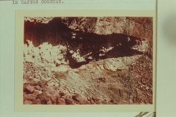 Basalt Crystals at side of Whitmore Trail