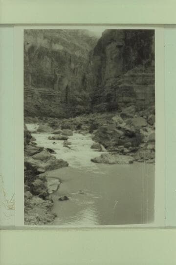 Travertine cascades in the Little Colorado at Mile 8