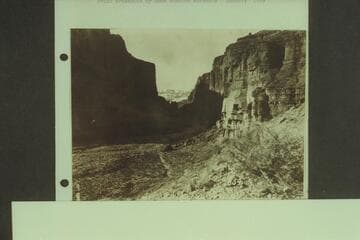 Up Nancoweap Valley with the Kaibab in the distance.  Mile 52, Marble Canyon