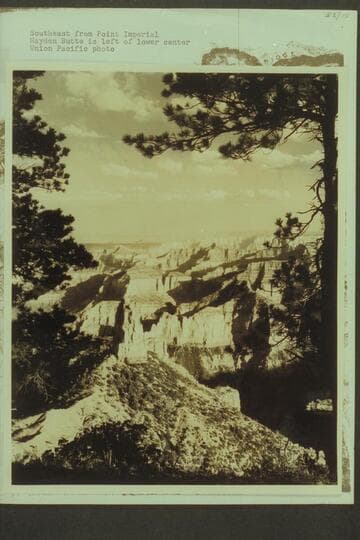 Southeast from Point Imperial.  Hayden Butte is left of lower center